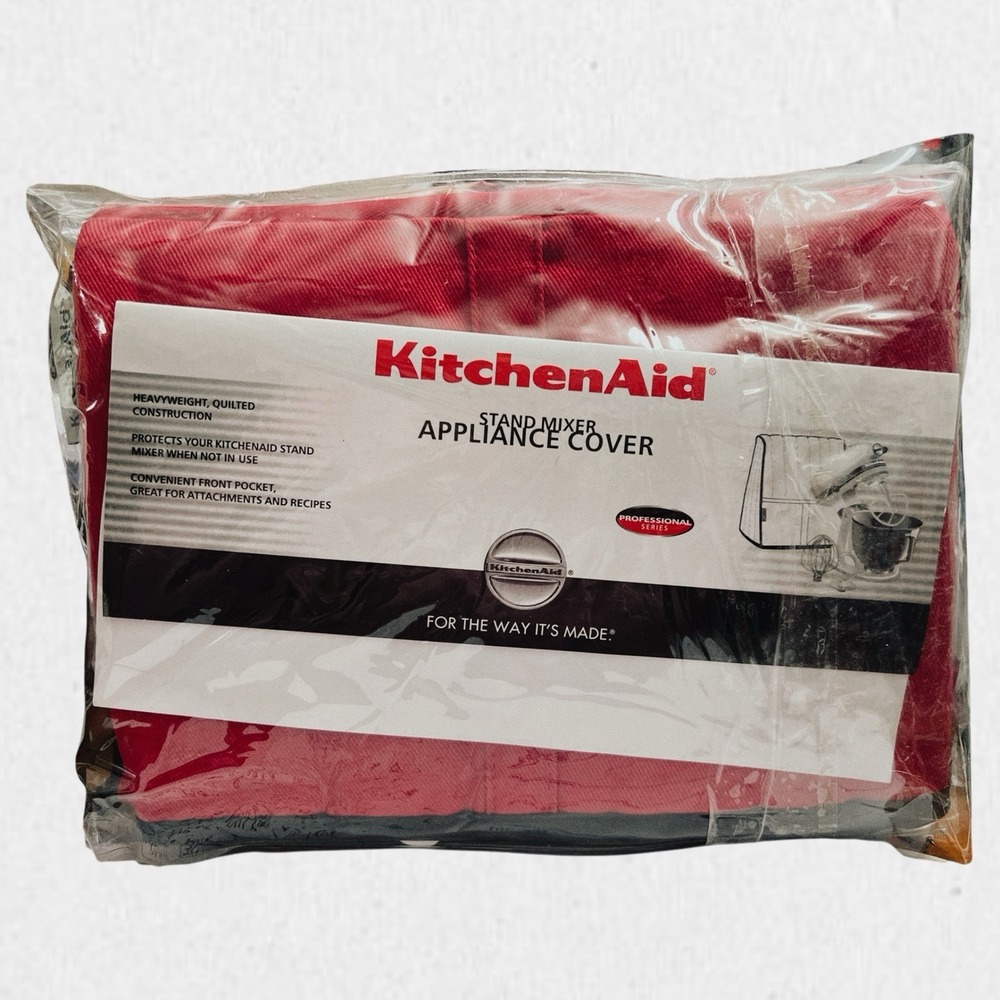 KitchenAid‎ KSMCT1ER Fitted Stand Mixer Cover for Tilt Head Models 4.5-5 Qt, Red